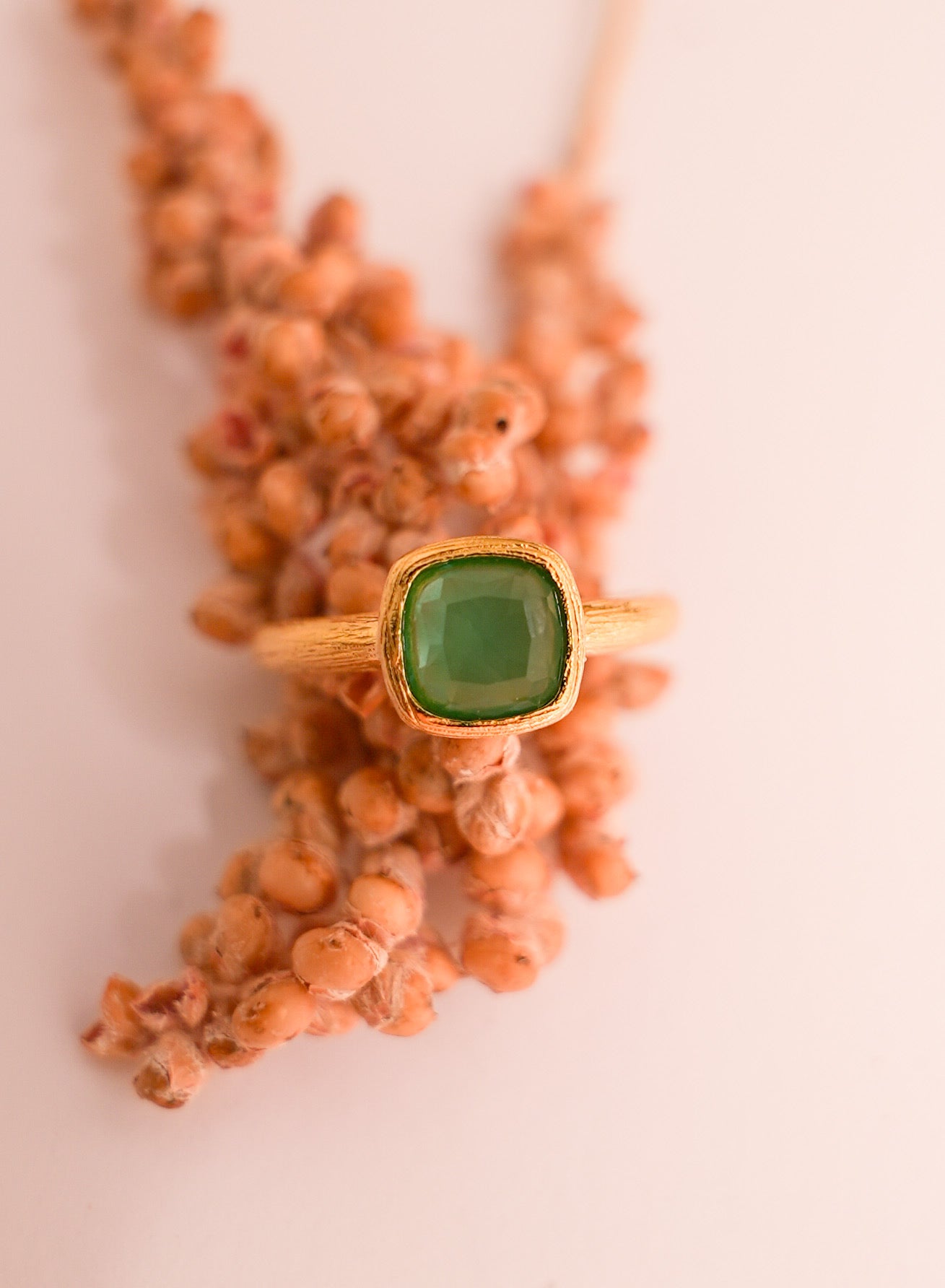 Anillo Amuleto Anatolia Ónix verde