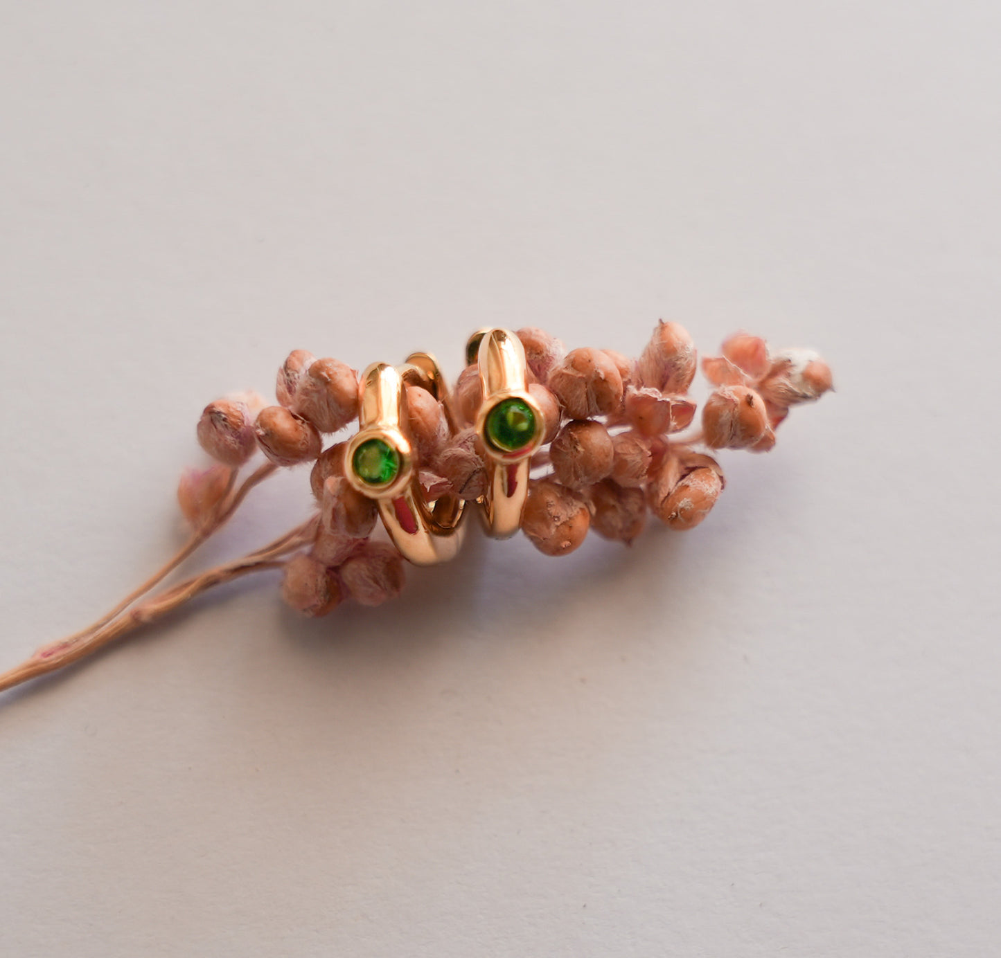 Pendientes Turmalina Verde
