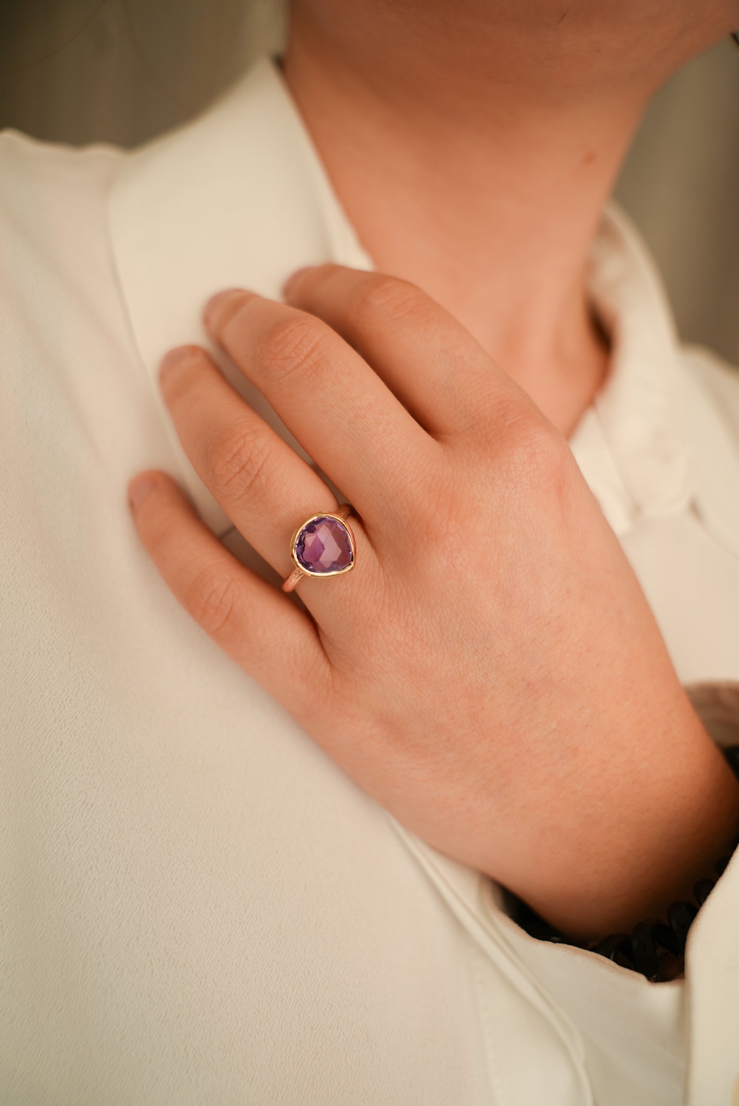 Anillo Amuleto Gandía Amatista