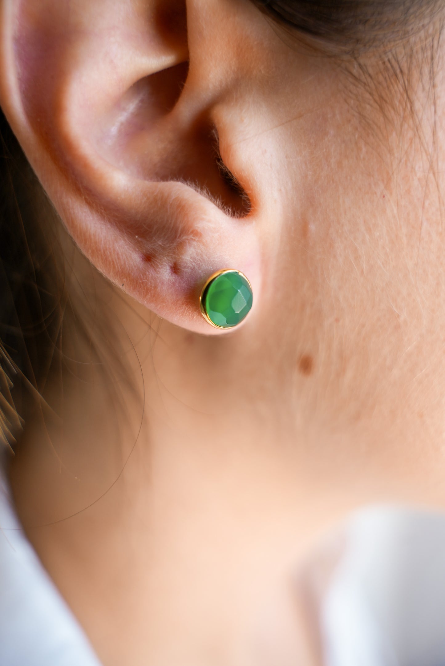 Pendientes Lara Ónix Verde