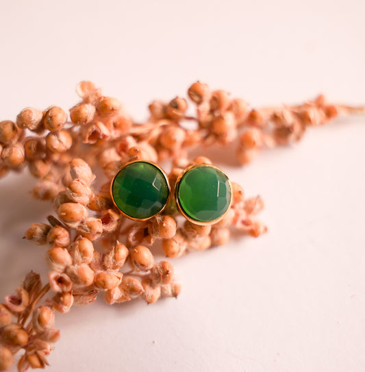 Pendientes Lara Ónix Verde
