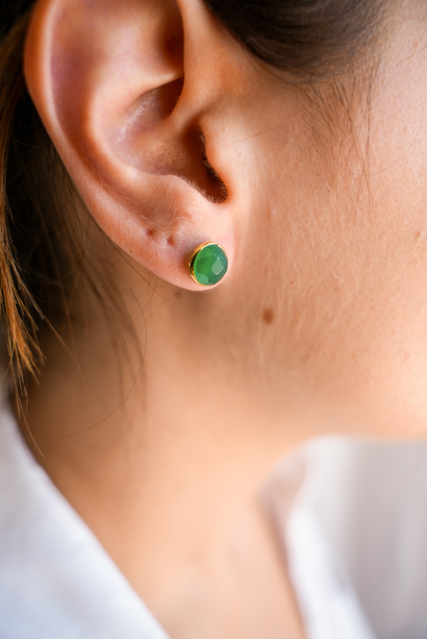 Pendientes Lara Ónix Verde
