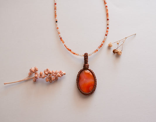 Macramé Ágata Naranja