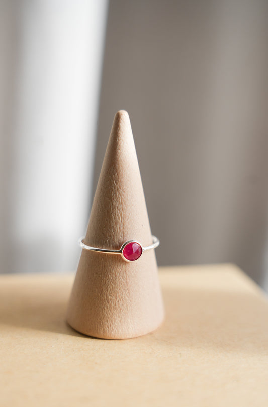 Anillo Turmalina Rosa