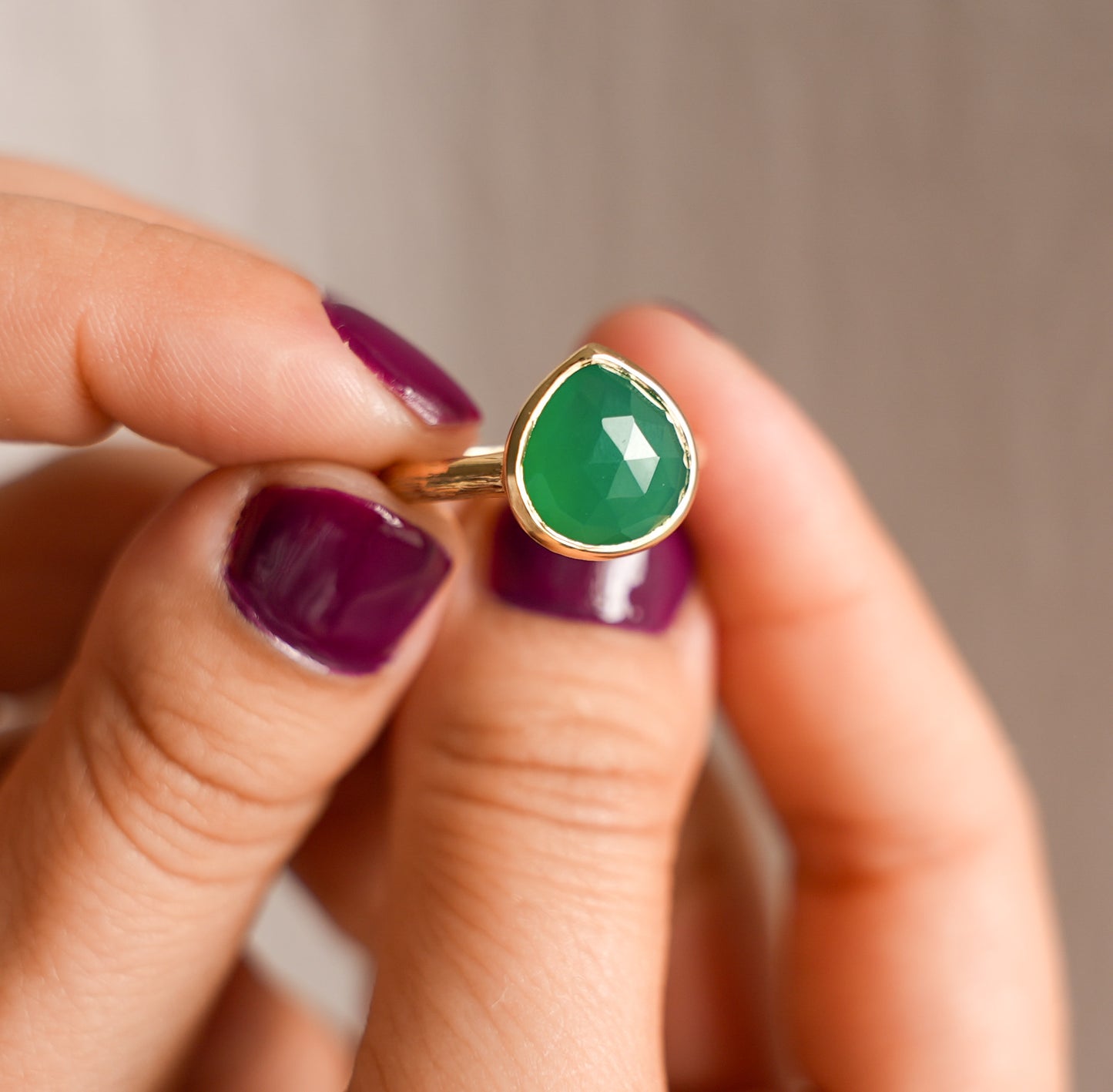 Anillo Amuleto Gandía Ónix Verde